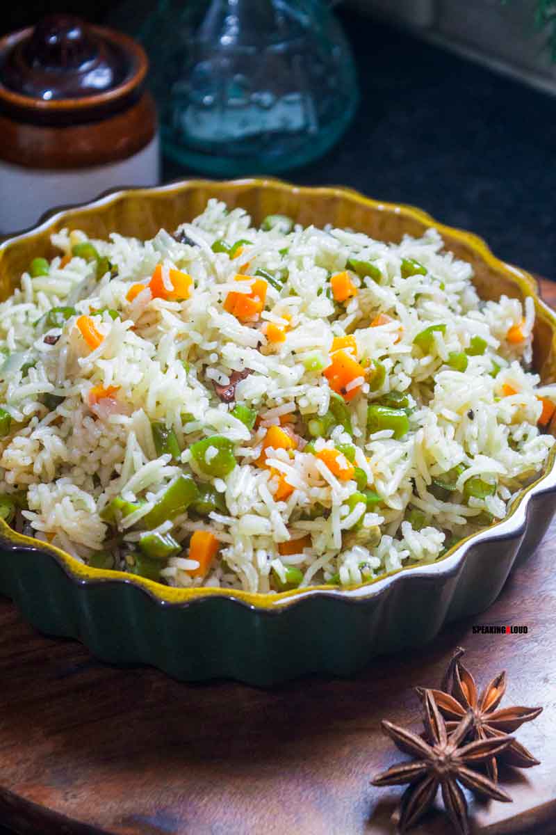  Veg Fired Rice (Restaurant Style)